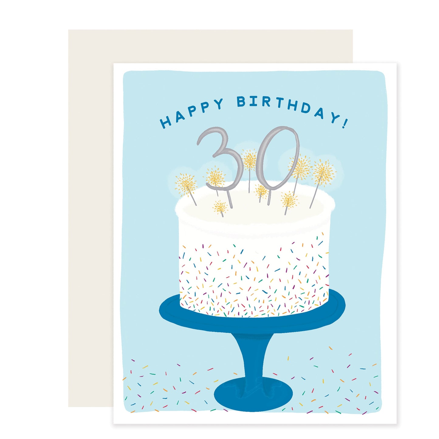 30 Cake | Happy 30Th Birthday Card (Case Pack of 6)