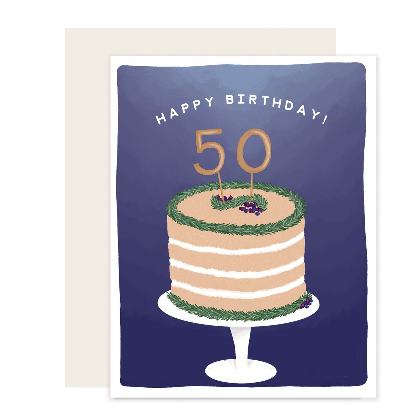 50 Cake | Happy 50Th Birthday Card (Case Pack of 6)