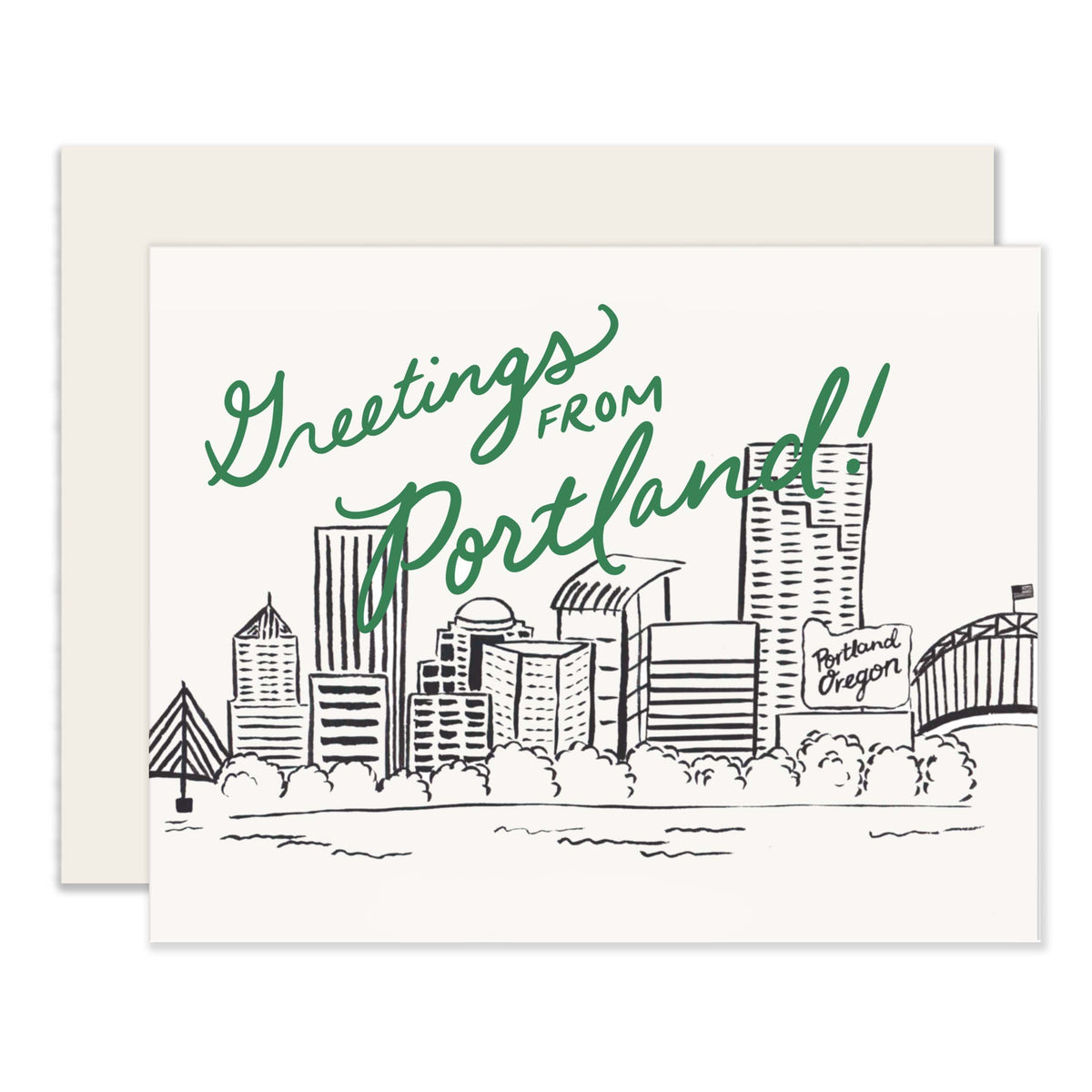 From Portland | Greetings From Portland Card (Case Pack of 4)