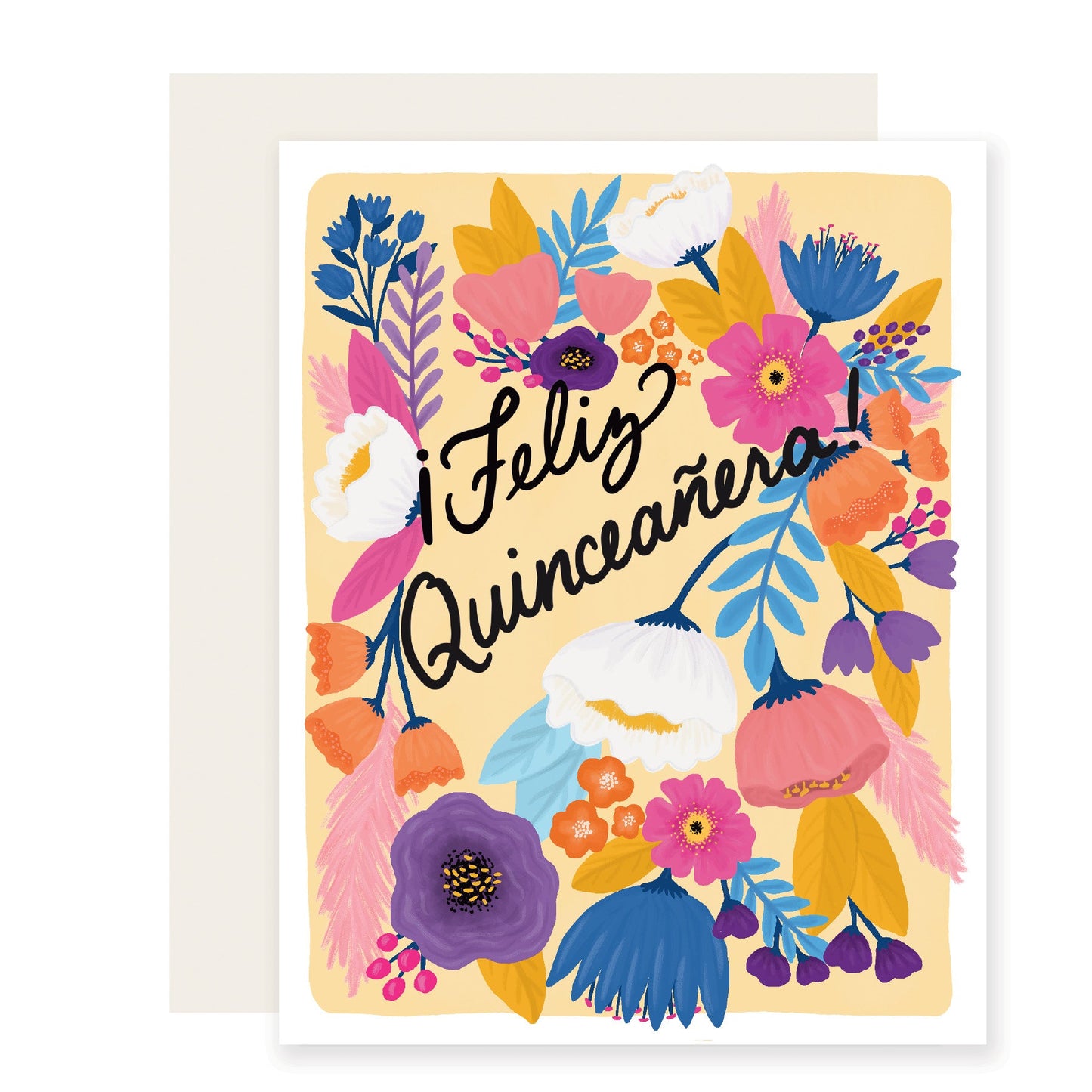 Quinceañera Floral - Spanish Card (Case Pack of 6)