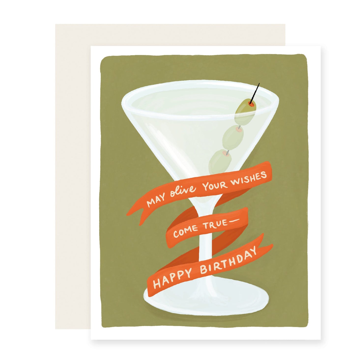 Olive Your Wishes | Martini Birthday Card (Case Pack of 6)