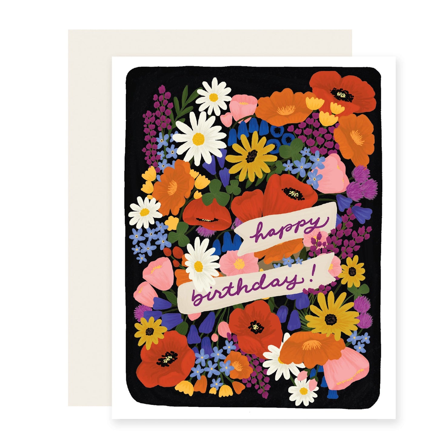 Wildflower Birthday | Colorful Floral Birthday Card (Case Pack of 6)