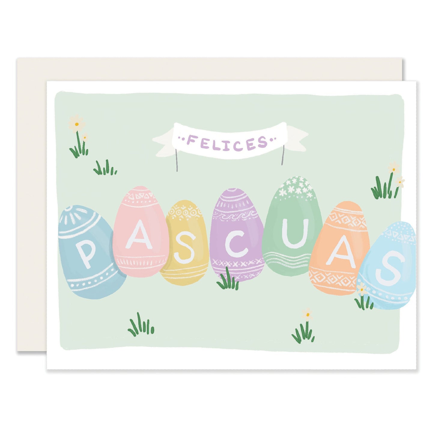 Felices Pascuas Eggs - Spanish Card (Case Pack of 6)