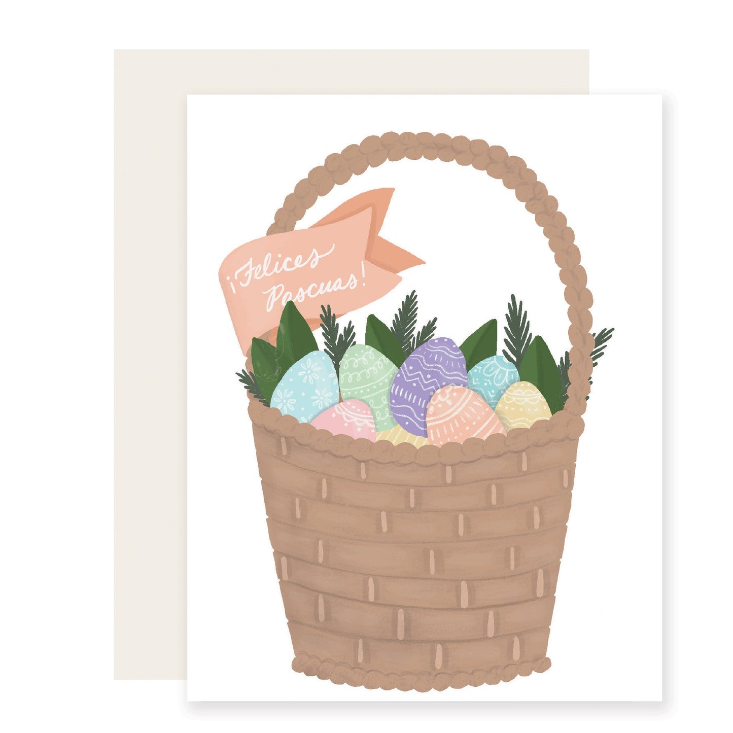 Pascuas Basket- Spanish Card (Case Pack of 6)