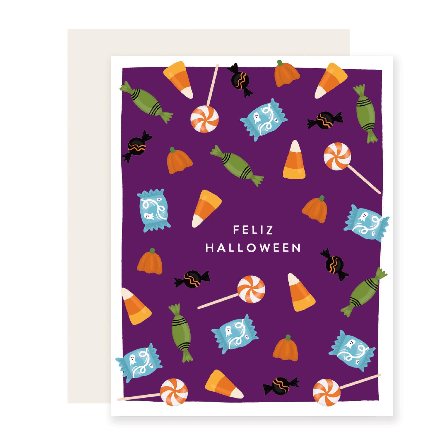 Feliz Halloween Candy - Spanish Card (Case Pack of 6)