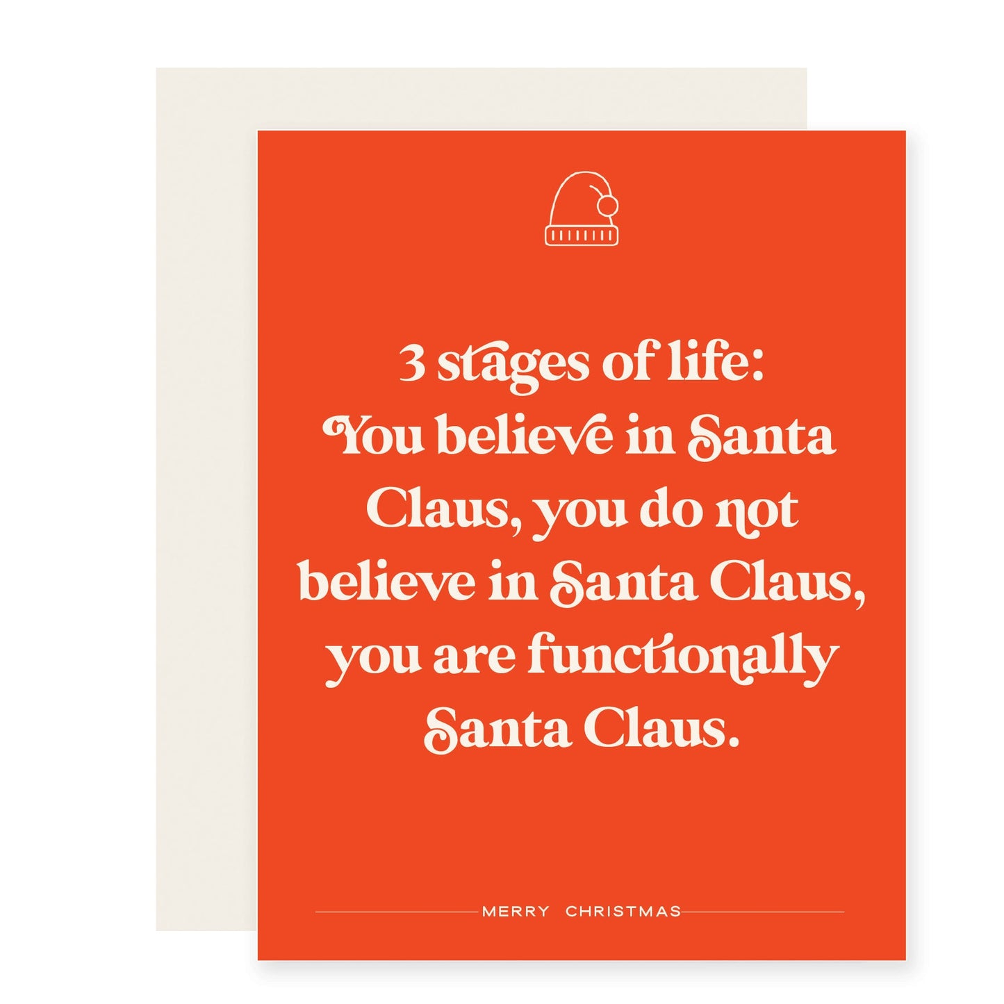 3 Stages Santa | Funny Holiday Card (Case Pack of 6)