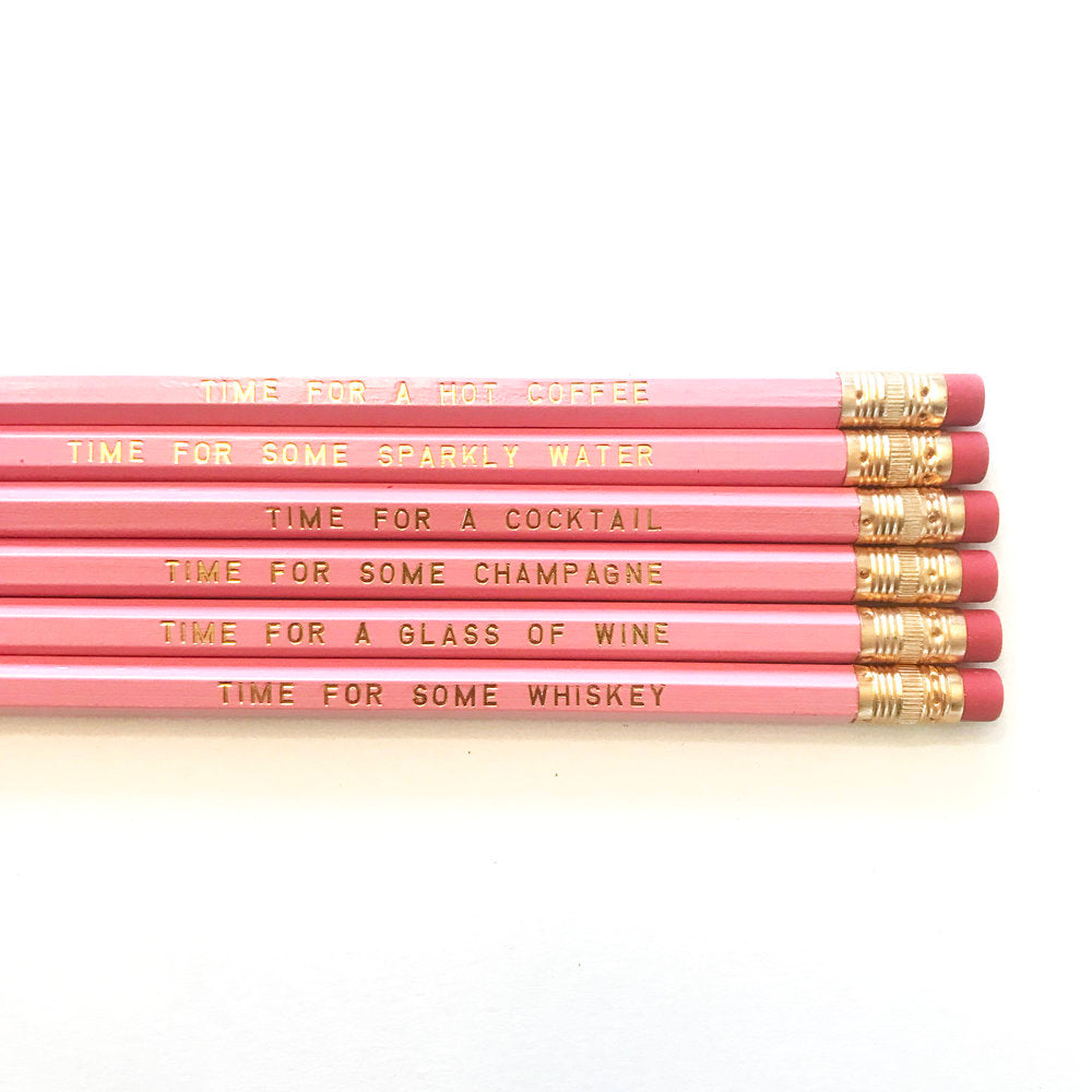 Time for a Drink Pencil Pack (Case Pack of 4)