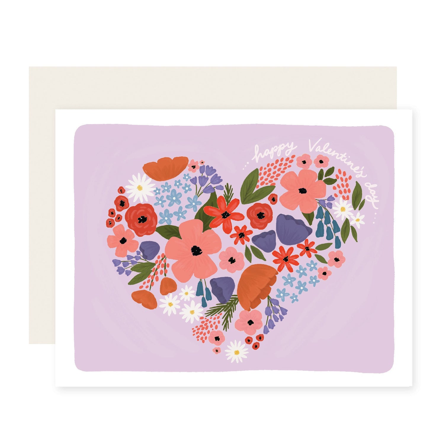 Floral Valentine Card | Valentine's Day (Case Pack of 6)