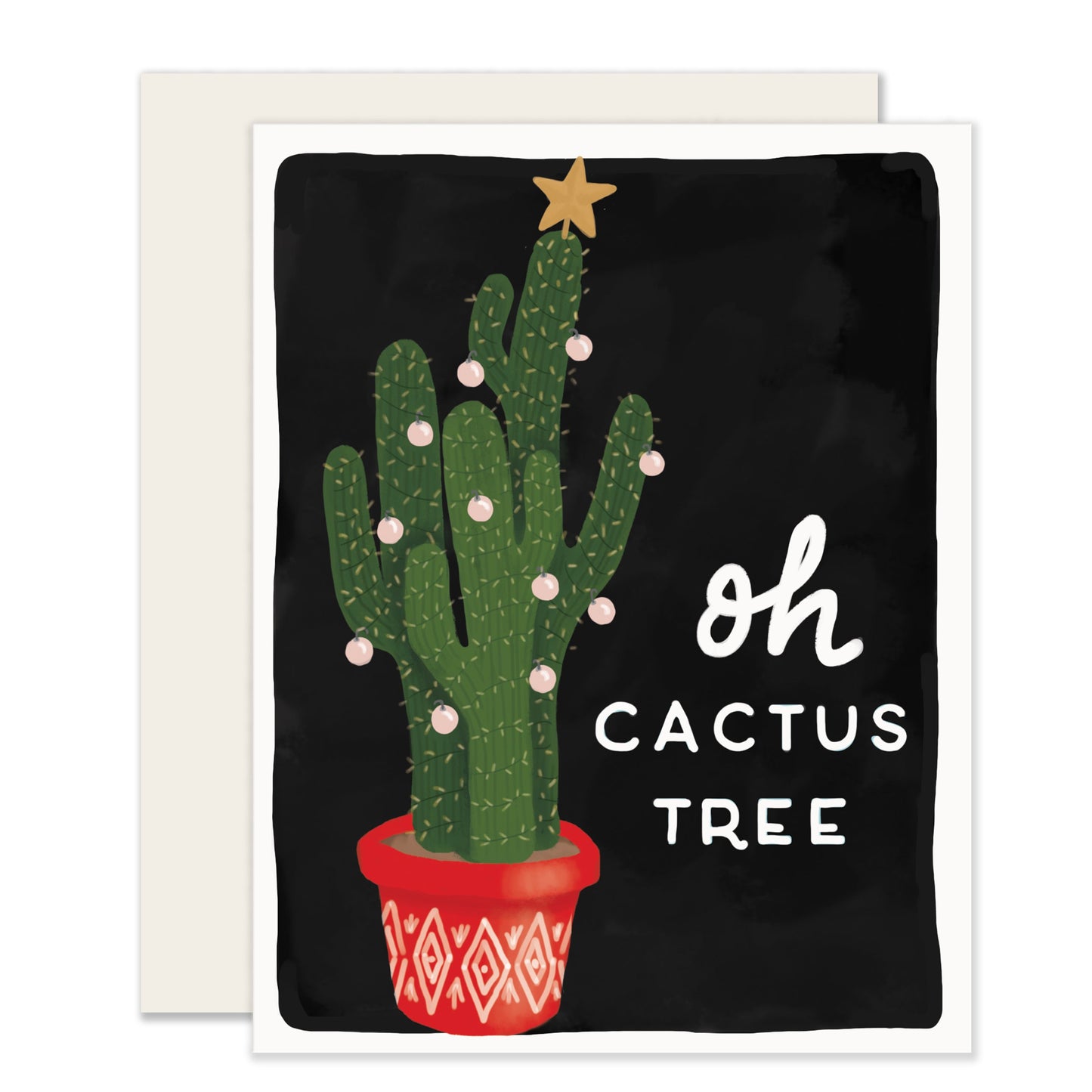 Cactus Tree Card | Christmas Cactus Card (Case Pack of 6)
