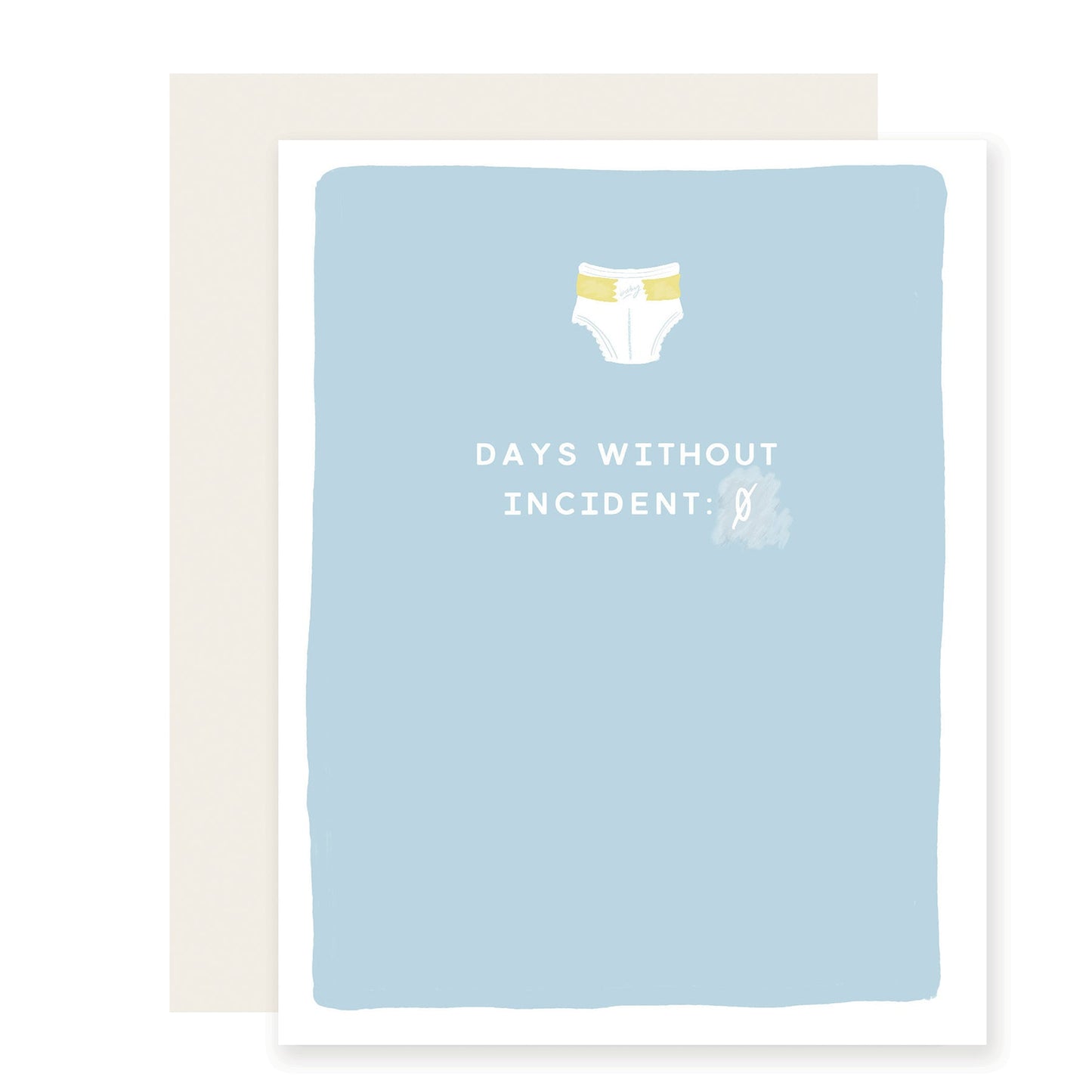 Diaper Incident | Funny Baby Card (Case Pack of 6)