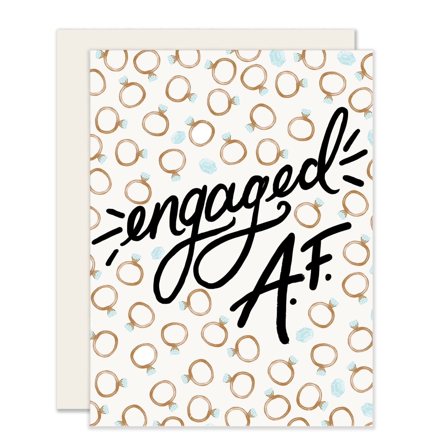 Engaged Af Card | Engagement Card (Case Pack of 6)