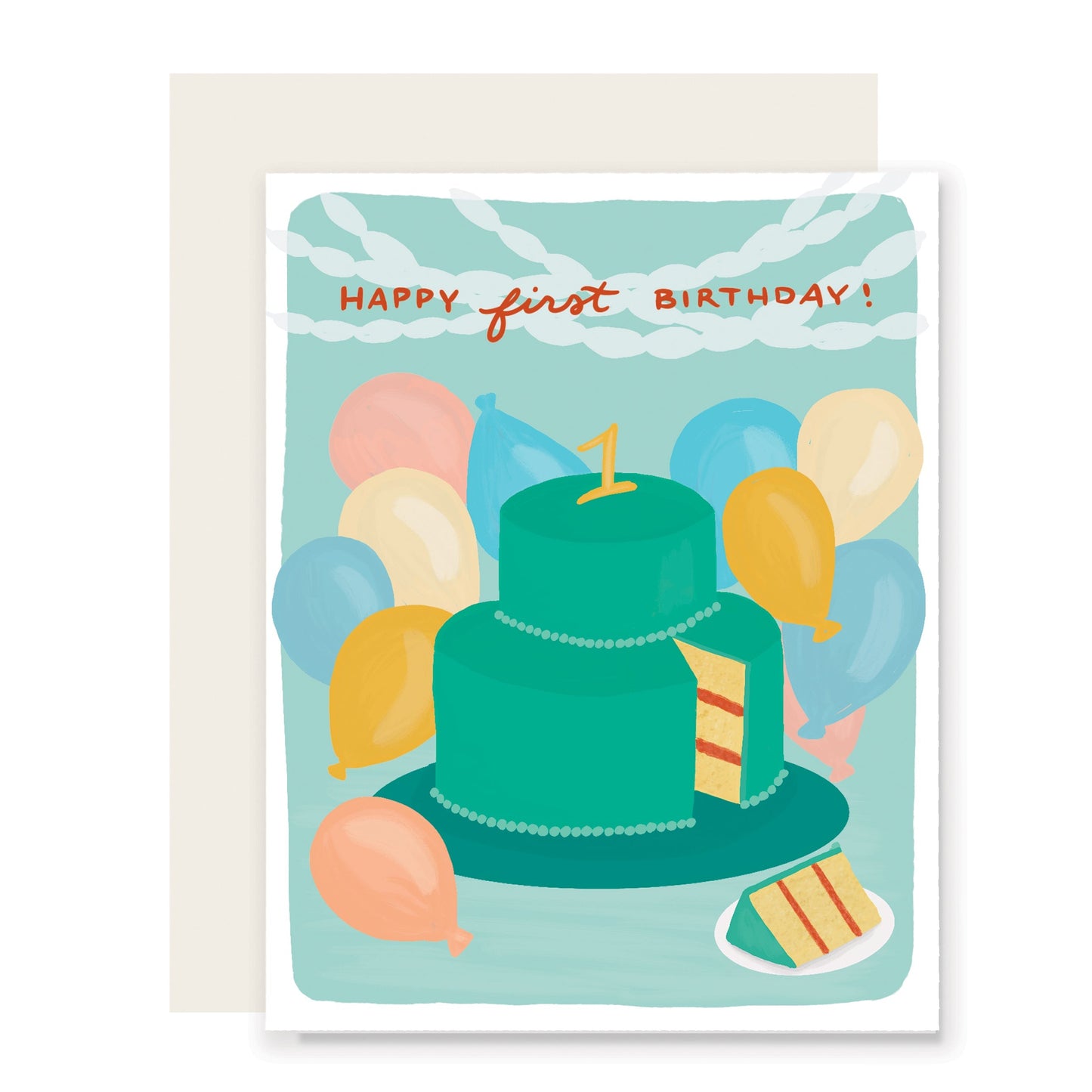 First Cake | Happy 1St Birthday Card (Case Pack of 6)