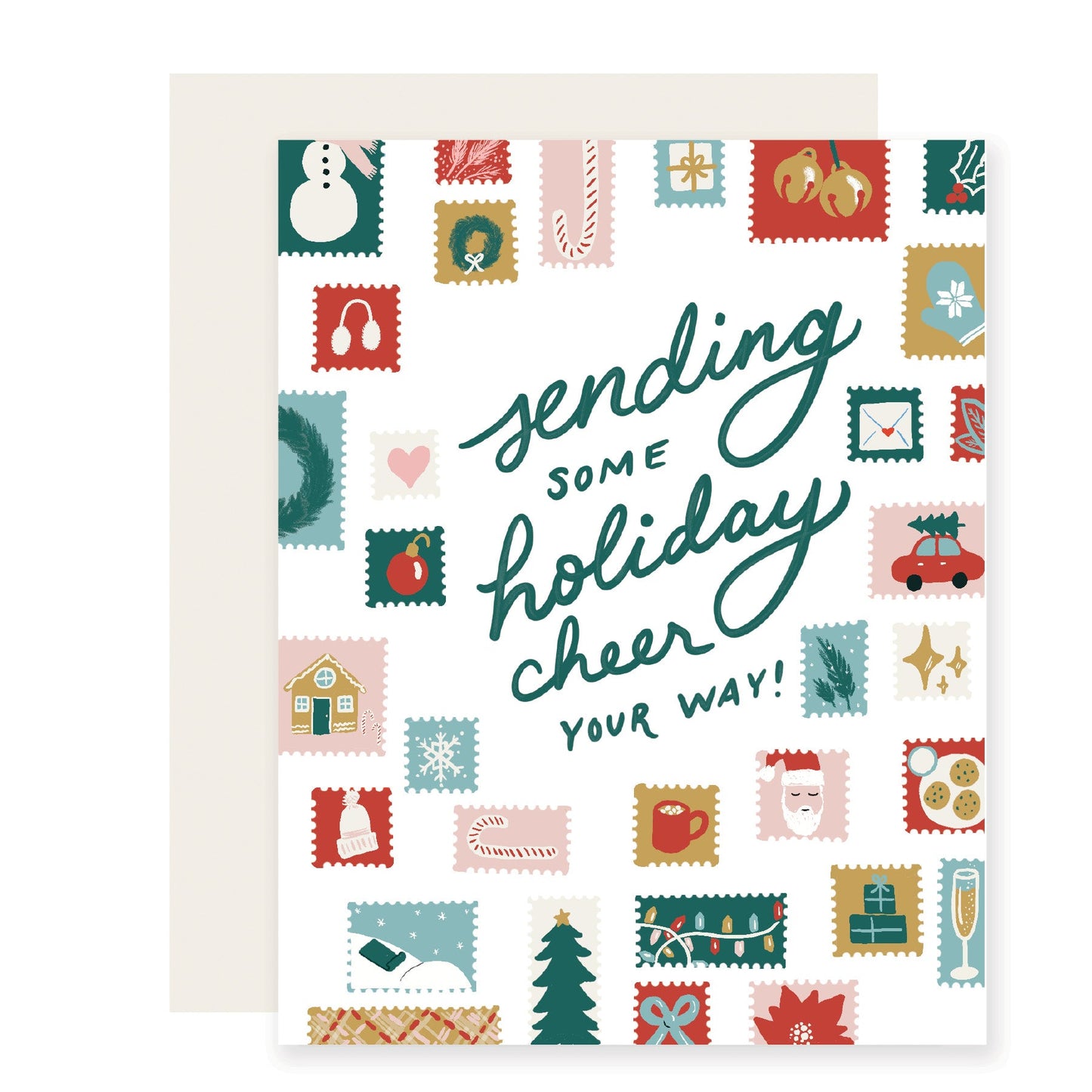 Holiday Stamps Card | Christmas Card (Case Pack of 6)