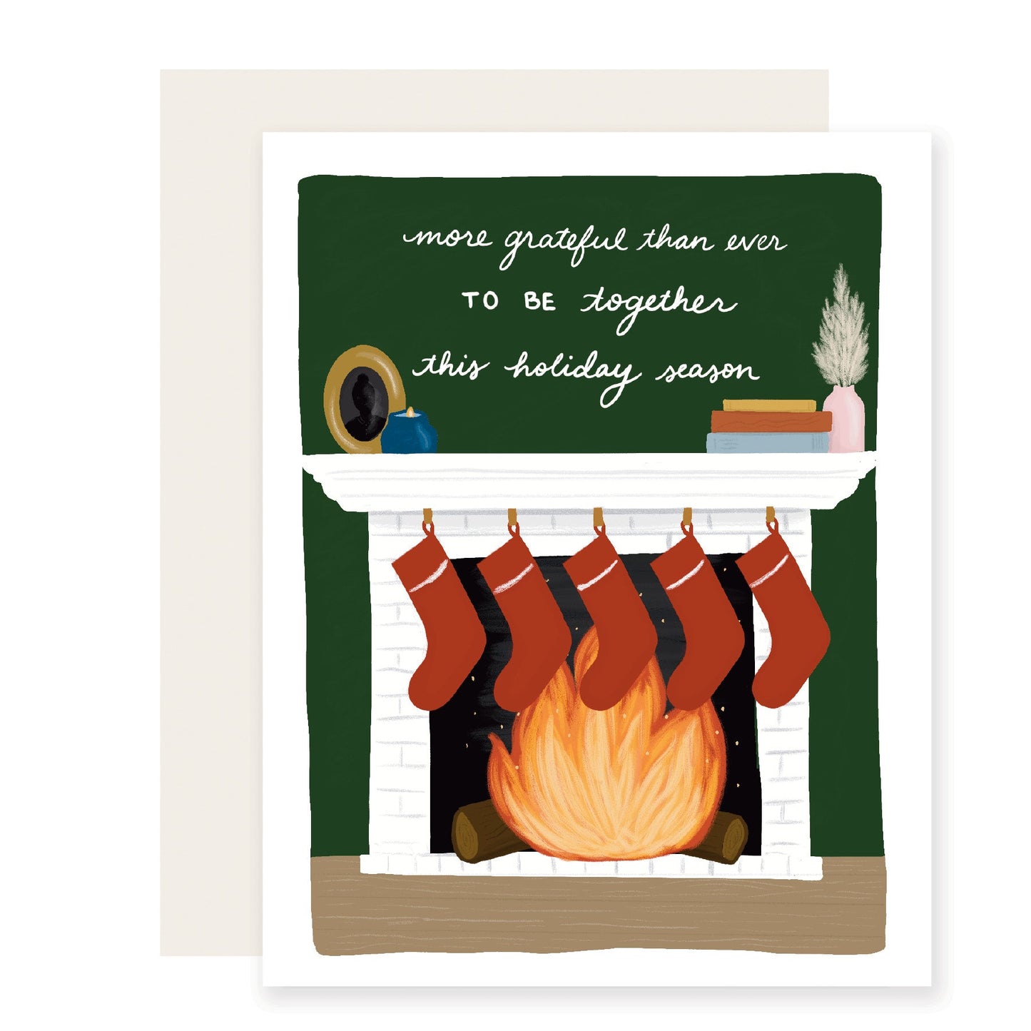 More Grateful Than Ever | Holiday Fireplace Card (Case Pack of 6)