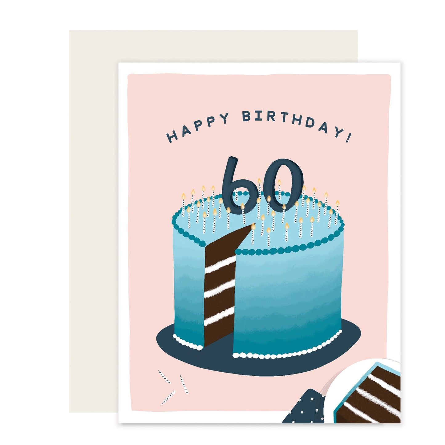 60 Cake | Happy 60Th Birthday Card (Case Pack of 6)