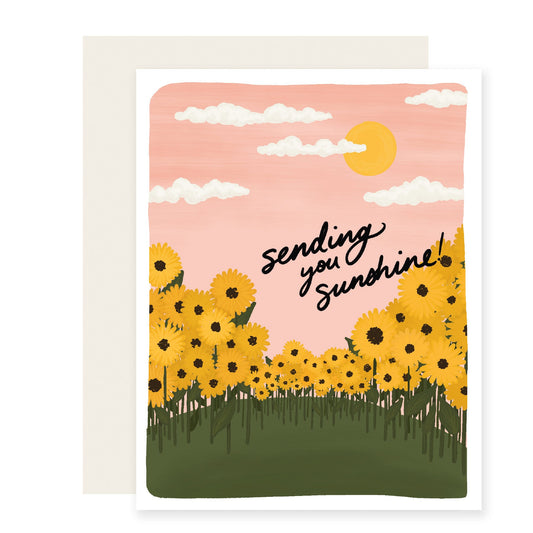 Sending You Sunshine Card | Sunflower Card (Case Pack of 6)
