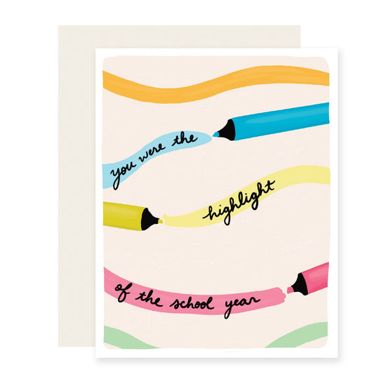 Highlight School Year | Teacher Card (Case Pack of 6)