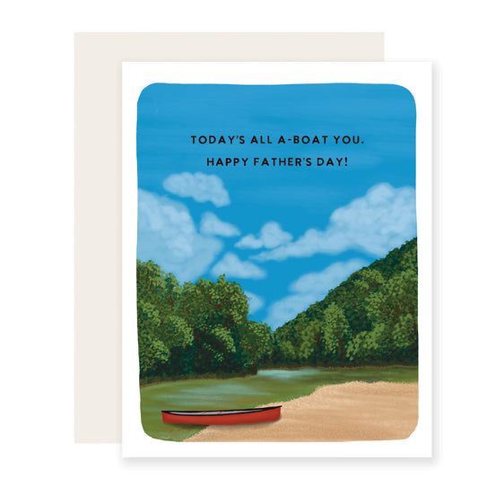 All A-Boat You | Punny Father's Day Card (Case Pack of 6)