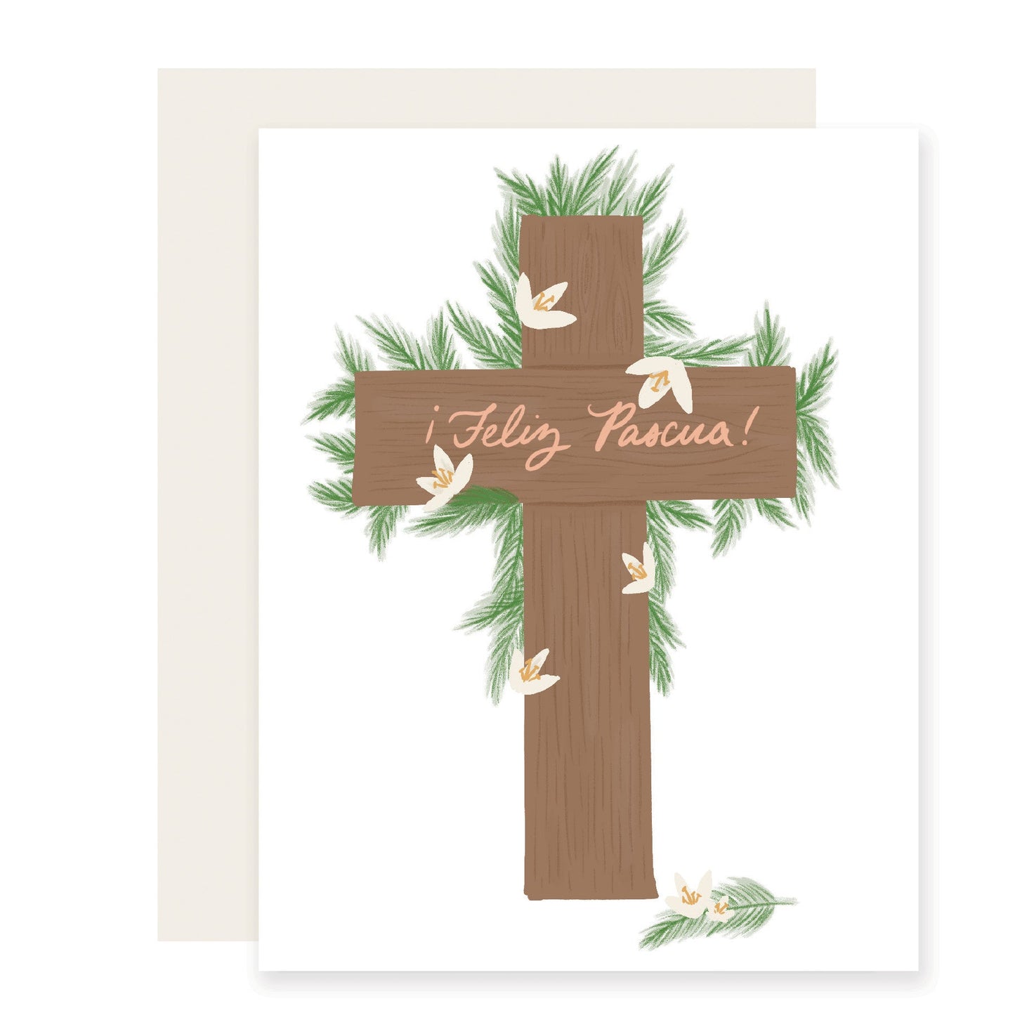 Feliz Pascua Cross - Spanish Card (Case Pack of 6)