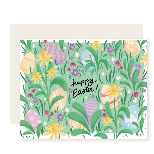 Easter Flower Garden Card | Cute Easter Card (Case Pack of 6)