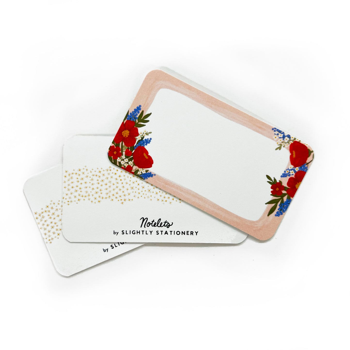 Floral Corner Notelet | Tiny Notecard Pack of 50 (Case of 4)