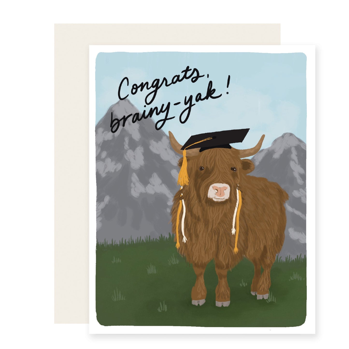 Brainy Yak | Grad Card (Case Pack of 6)