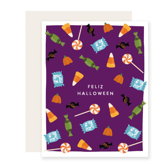 Feliz Halloween Candy - Spanish Card (Case Pack of 6)