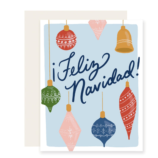 Navidad Ornaments - Spanish Card (Case Pack of 6)