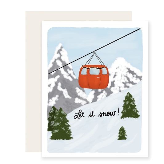 Let it Snow | Let it Snow Card | Season's Greetings Card (Case Pack of 6)
