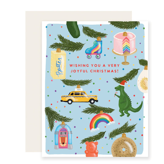 Joyful Ornaments | Fun Christmas Card (Case Pack of 6)