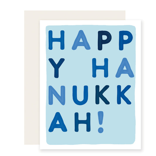 Hanukkah Letters | Happy Hanukkah Card | Hanukkah Card (Case Pack of 6)