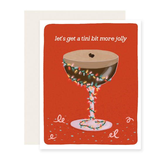 Espresso Tini More Jolly | Holiday Card (Case Pack of 6)