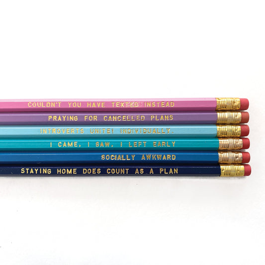 Introvert Pencil Pack (Case Pack of 4)