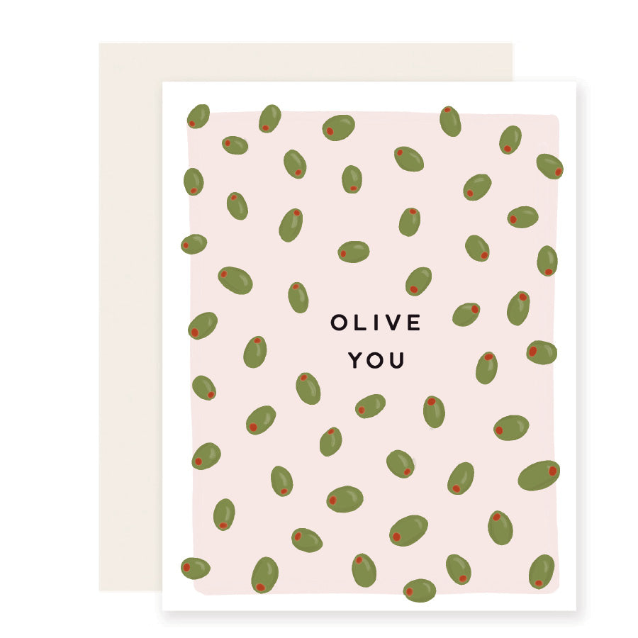 Olive You Card | I Love You Card (Case Pack of 6)
