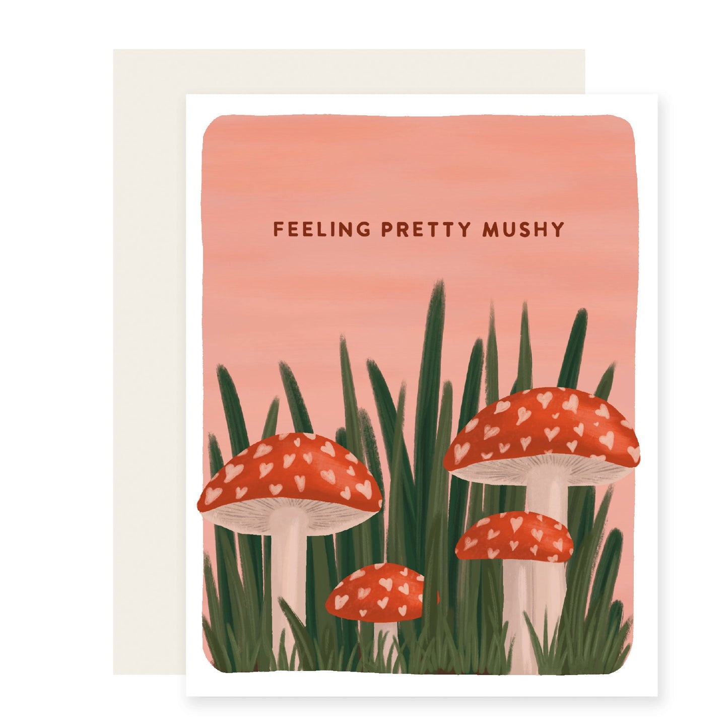 Feeling Pretty Mushy | Love Valentine Mushroom Card (Case Pack of 6)