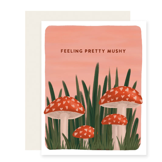 Feeling Pretty Mushy | Love Valentine Mushroom Card (Case Pack of 6)