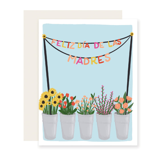 Madres Flower Banner - Spanish Card (Case Pack of 6)
