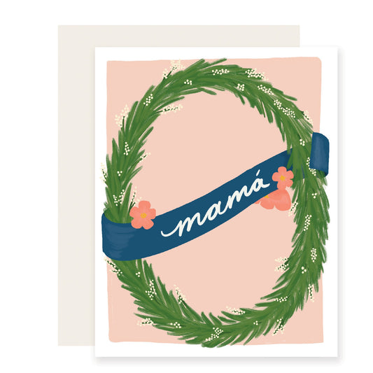 Mama Wreath - Spanish Card (Case Pack of 6)