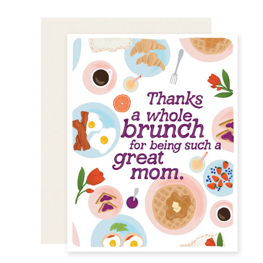 Brunch Great Mom Card | Mother's Day Card (Case Pack of 6)