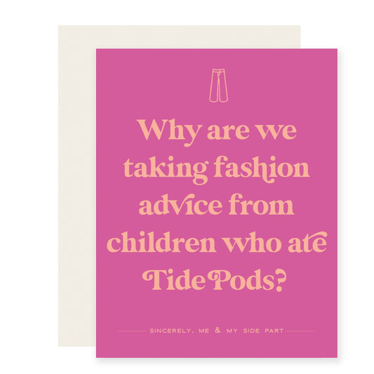 Fashion Tide Pods | Funny Adulting Card (Case Pack of 6)