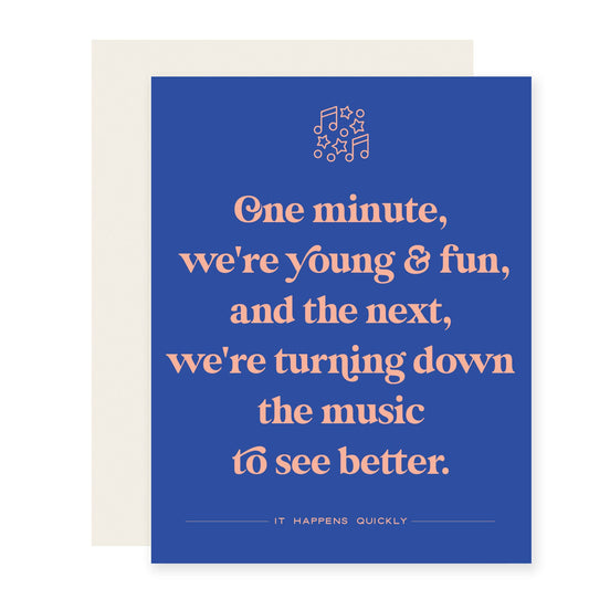 Turn Down To See | Funny Aging Adulting Card (Case Pack of 6)