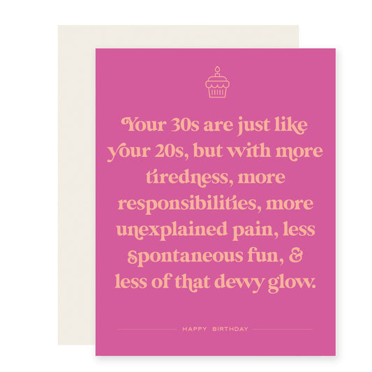 30s Just Like 20s | Birthday Card (Case Pack of 6)