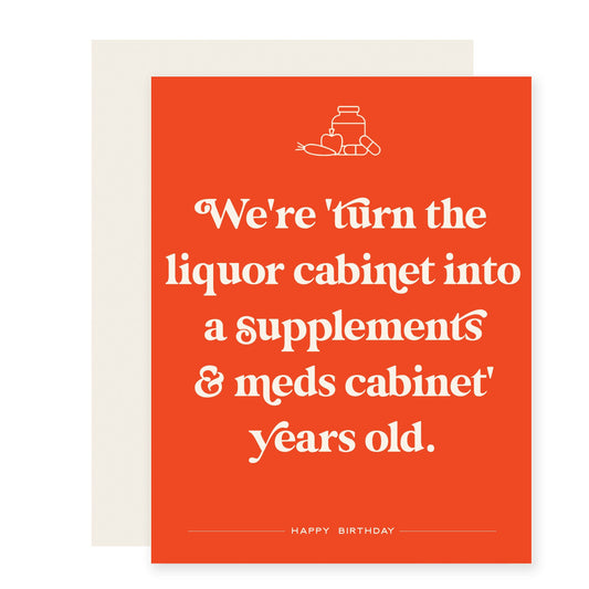 Supplements Cabinets Birthday Card (Case Pack of 6)