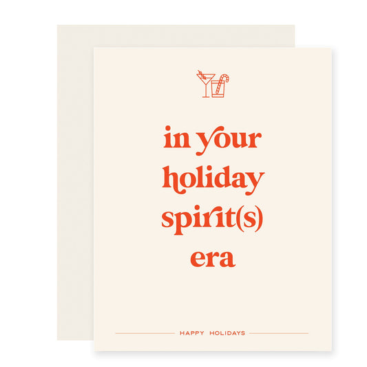 Your Holiday Spirit Era | Taylor Swift Holiday Card (Case Pack of 6)