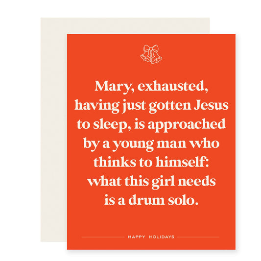 Mary Exhausted | Funny Holiday Christmas Card (Case Pack of 6)