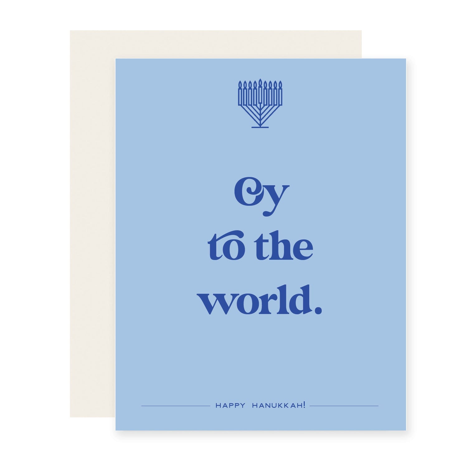 Oy to the World | Funny Hanukkah Holiday Card (Case Pack of 6)