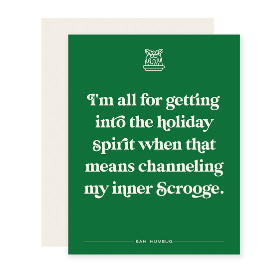 Channeling Scrooge | Funny Holiday Card (Case Pack of 6)