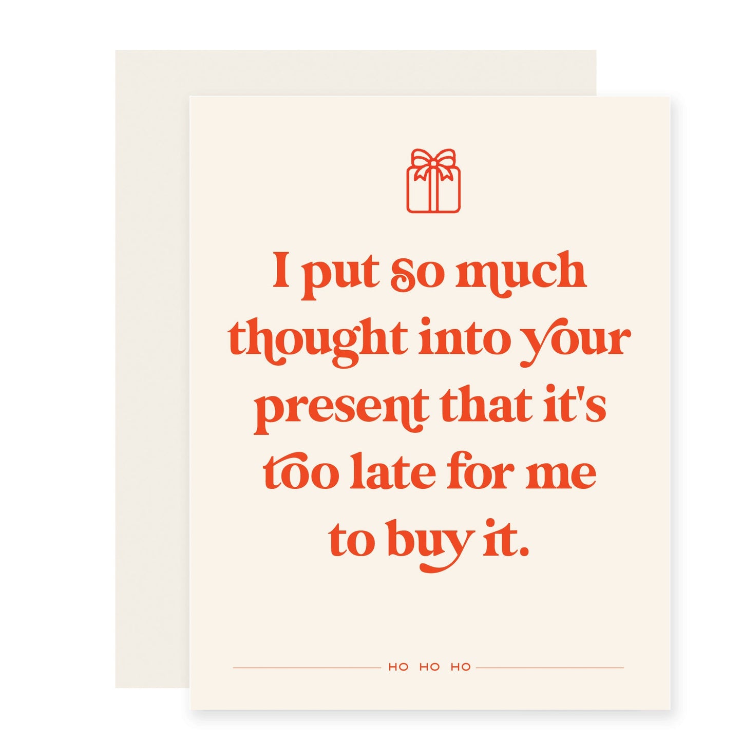 Too Late To Buy | Funny Holiday Card (Case Pack of 6)