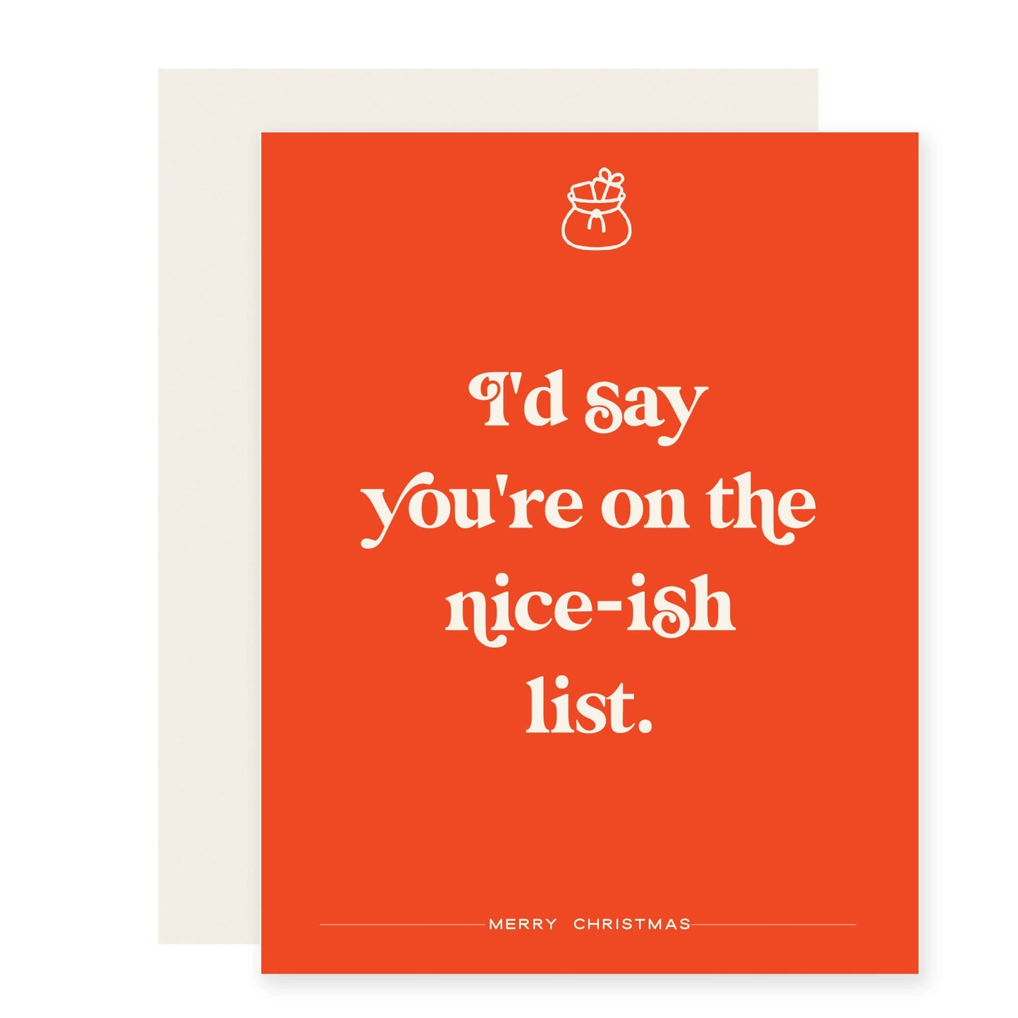 Nice-ish List | Funny Holiday Card (Case Pack of 6)