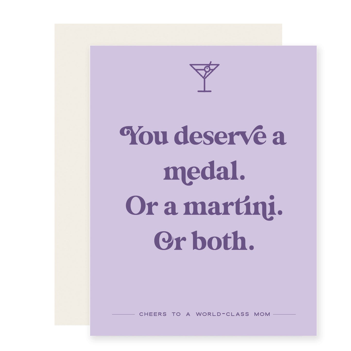 Medal or Martini | Mother's Day Card (Case Pack of 6)